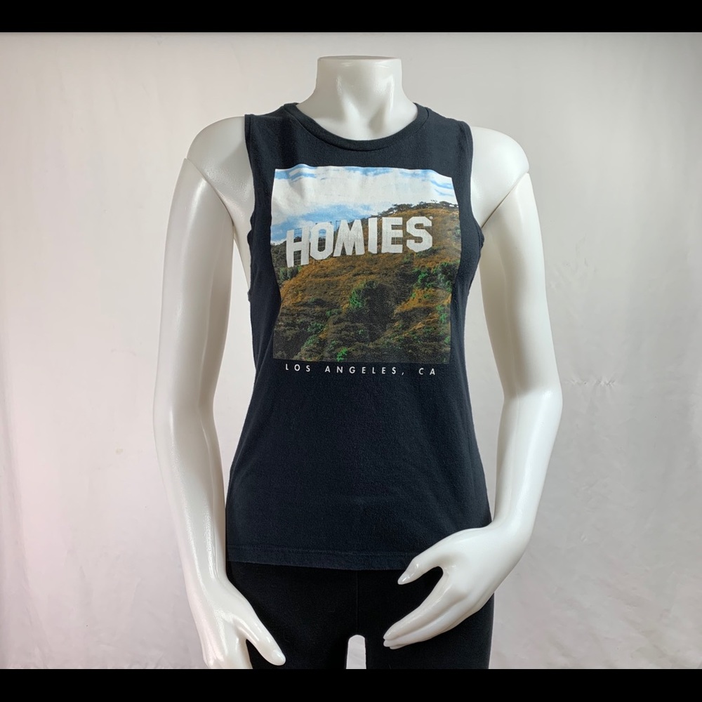 😎Homies City Skyline Graphic Muscle Tee😎